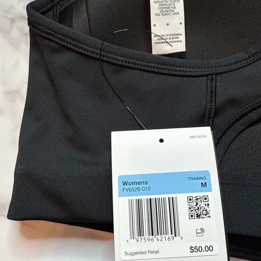 NWT Nike Pro Asymmetrical Padded Sports Bra - Picture 5 of 5